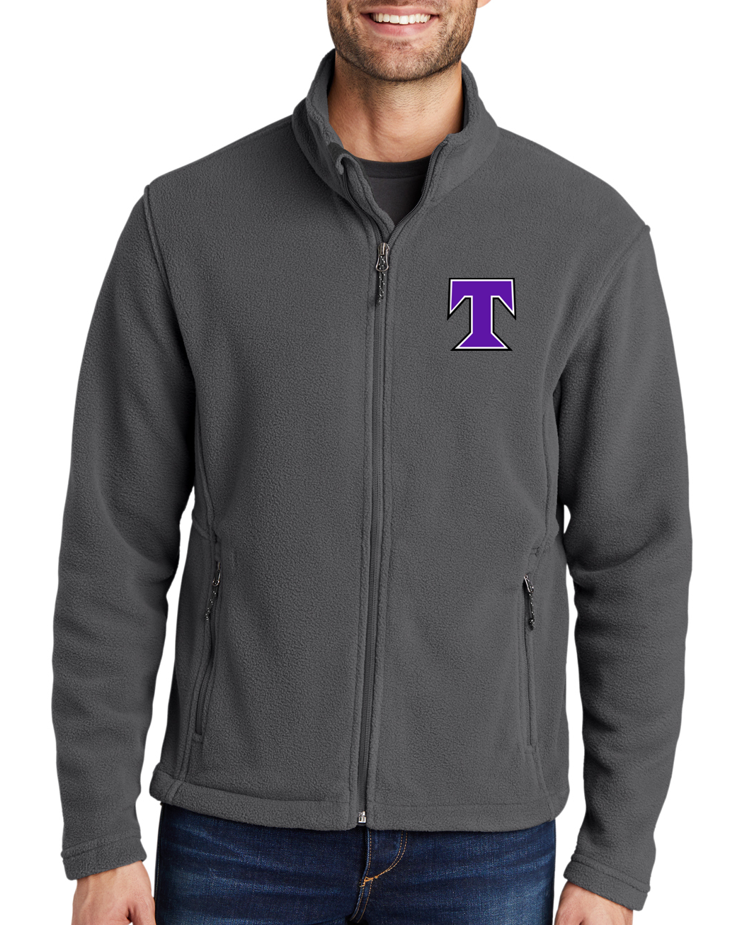 Zusa Men's True Navy Heather Midtown Fleece Full Zip